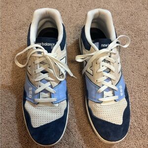 New Balance 550 Men's Navy and Cream Sneakers